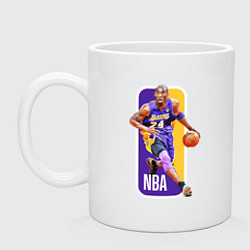 Кружка керамическая NBA Kobe Bryant, цвет: белый