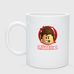 Кружка керамическая ROBLOX, цвет: белый