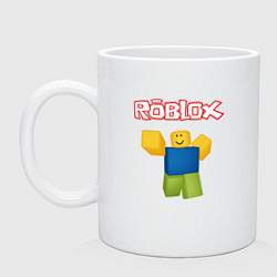 Кружка керамическая ROBLOX, цвет: белый