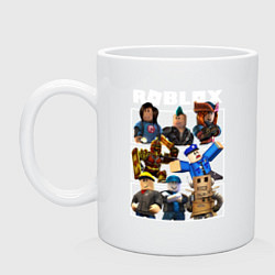 Кружка керамическая ROBLOX, цвет: белый