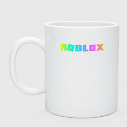 Кружка керамическая ROBLOX, цвет: белый