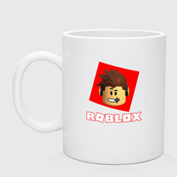 Кружка керамическая ROBLOX, цвет: белый