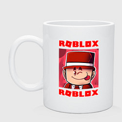 Кружка керамическая ROBLOX, цвет: белый