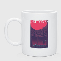 Кружка керамическая Deftones, цвет: белый