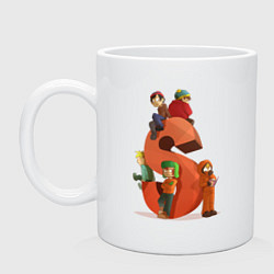 Кружка керамическая SOUTH PARK, цвет: белый