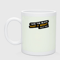 Кружка керамическая Take the black, цвет: фосфор