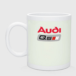 Кружка керамическая AUDI Q5 LOGO, цвет: фосфор