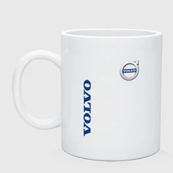 Кружка керамическая VOLVO, цвет: белый