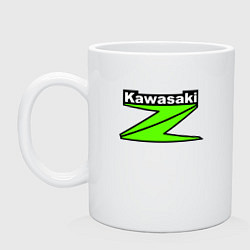 Кружка керамическая KAWASAKI Z, цвет: белый