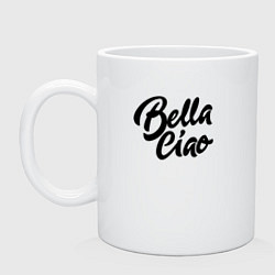 Кружка керамическая Bella Ciao, цвет: белый