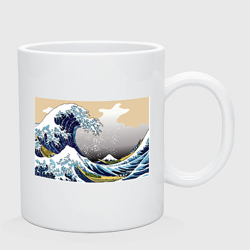 Кружка The great wave off kanagawa / Белый – фото 2