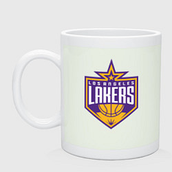 Кружка керамическая Los Angeles Lakers, цвет: фосфор