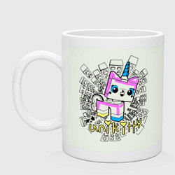 Кружка керамическая Lego: Unikitty, цвет: фосфор