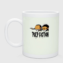 Кружка керамическая Pulp fiction, цвет: фосфор