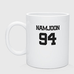 Кружка керамическая BTS - Namjoon RM 94, цвет: белый