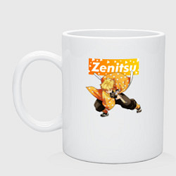 Кружка керамическая ЗЕНИЦУ ZENITSU, цвет: белый