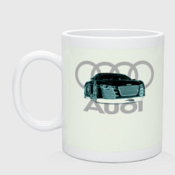 Кружка керамическая Audi, цвет: фосфор