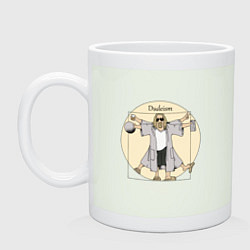 Кружка керамическая DUDEISM Большой Лебовский, цвет: фосфор