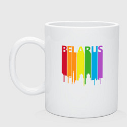 Кружка керамическая Belarus Color, цвет: белый