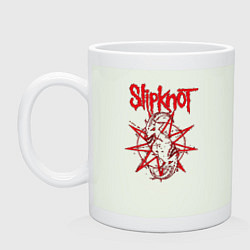 Кружка керамическая Slipknot Slip Goats Art, цвет: фосфор