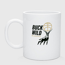 Кружка керамическая Buck Wild, цвет: белый