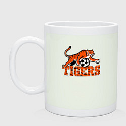 Кружка керамическая Football Tigers, цвет: фосфор