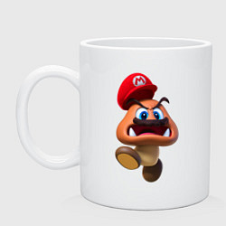 Кружка керамическая Goomba, цвет: белый