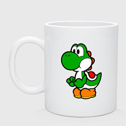 Кружка керамическая Yoshi1, цвет: белый