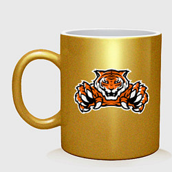 Кружка керамическая Tiger - Warrior, цвет: золотой