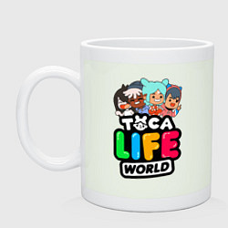 Кружка керамическая TOCA LIFE WORLD ТОКА ЛАЙФ ВОРЛД ПЕРСОНАЖИ, цвет: фосфор