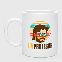 Кружка керамическая El Profesor, цвет: белый