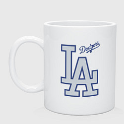 Кружка керамическая Los Angeles Dodgers - baseball team, цвет: белый