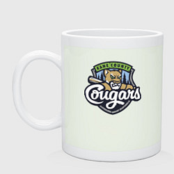 Кружка керамическая Kane County Cougars - baseball team, цвет: фосфор