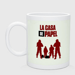 Кружка керамическая De Papel Team, цвет: фосфор