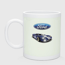 Кружка керамическая Ford Racing team, цвет: фосфор