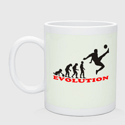 Кружка керамическая Football Evolution, цвет: фосфор