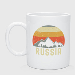 Кружка керамическая Russia - Nature, цвет: белый