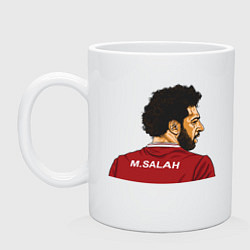 Кружка керамическая M Salah, цвет: белый