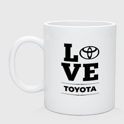 Кружка керамическая Toyota Love Classic, цвет: белый