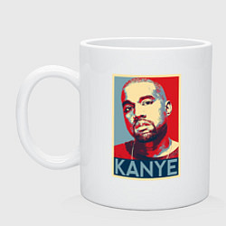 Кружка керамическая Kanye - Hip Hop, цвет: белый