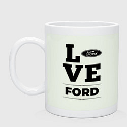 Кружка керамическая Ford Love Classic, цвет: фосфор
