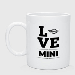Кружка керамическая Mini Love Classic, цвет: белый