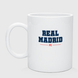 Кружка керамическая Real Madrid FC Classic, цвет: белый