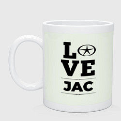 Кружка керамическая JAC Love Classic, цвет: фосфор