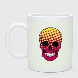 Кружка керамическая Pop-art skull, цвет: фосфор