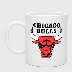 Кружка керамическая Chicago Bulls, цвет: белый