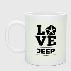 Кружка керамическая Jeep Love Classic, цвет: фосфор