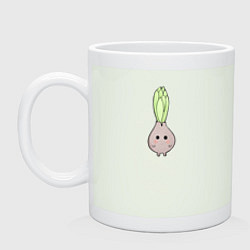 Кружка керамическая Маленькая луковка, цвет: фосфор