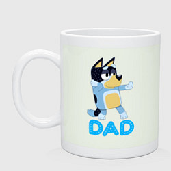 Кружка керамическая Doggy Dad, цвет: фосфор