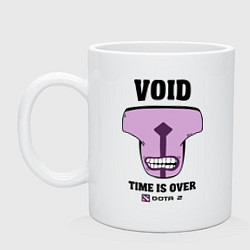 Кружка керамическая Void: Time is over, цвет: белый